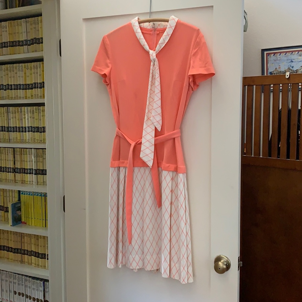 Vintage dress with "scooter skirt"